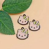 10PCS Cartoon Animal Pendant Earring Charms for DIY Bracelet Making