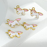 10PCS Alloy Animal Pendant Earrings DIY Keychain Bracelet Making Charms