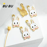 10PCS Alloy Animal Pendant Earrings DIY Keychain Bracelet Making Charms