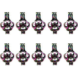 10PCS Animal Footprint Charms Pearl Cage Locket Aromatherapy Diffuser Pendant