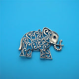 10PCS Elephant Charms Antique Bronze Necklace Pendant Jewelry Making