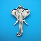 10PCS Elephant Charms Antique Bronze Necklace Pendant Jewelry Making