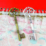 10PCS Keys Pendant For Chains Necklace Man Gift DIY Jewelry Key Accessory
