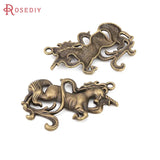 10PCS Antique Bronze Unicorn Horse Charms Pendants Jewelry Making Supplies