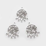10PCS Antique Dream Catcher Charms for Boho Earring 36x28mm