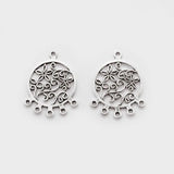 10PCS Antique Dream Catcher Charms for Boho Earring 36x28mm