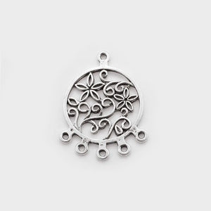 10PCS Antique Dream Catcher Charms for Boho Earring 36x28mm