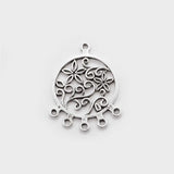 10PCS Antique Dream Catcher Charms for Boho Earring 36x28mm