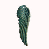 10PCS Bronze Angel Feather Wing Charms Pendants for DIY Necklace Making