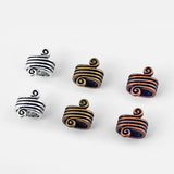 10PCS Slider Beads Fit Licorice Leather Cord Spacer Charms DIY Bracelet