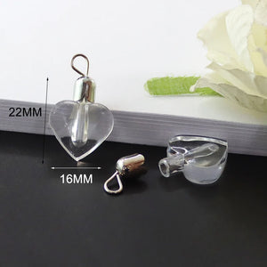 10PCS Arcylic Vial Pendants Rice Pendant Dolphin Jewelry