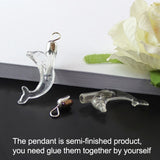 10PCS Arcylic Vial Pendants Rice Pendant Dolphin Jewelry