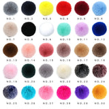10PCS Faux Fur Pompom for DIY Keychain Shoes Hat Pom Pom Crafts 6/7/8/10cm