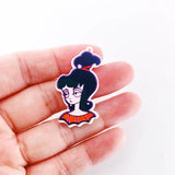 10PCS Beetlejuice Acrylic Anime Pendants Epoxy Resin Charms