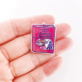 10PCS Beetlejuice Acrylic Anime Pendants Epoxy Resin Charms