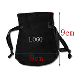 10PCS Ribbon Flannel Bag Pouch Bead Charm Earring Necklace jewelry organizer