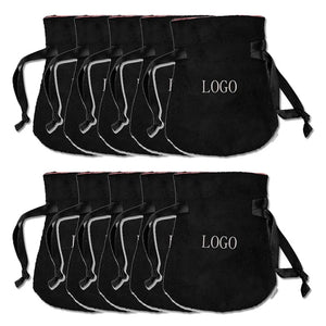 10PCS Ribbon Flannel Bag Pouch Bead Charm Earring Necklace organizer
