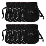 10PCS Ribbon Flannel Bag Pouch Bead Charm Earring Necklace jewelry organizer