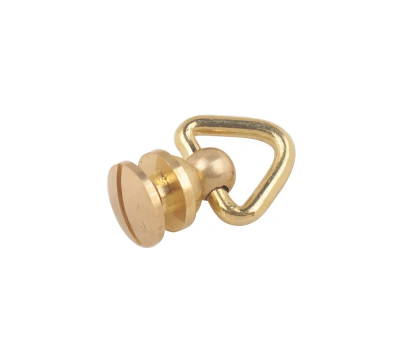10PCS Brass Bag Nipple Nail Screw Clasps