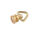 10PCS Brass Bag Nipple Nail Screw Clasps