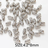 10PCS Brass Pleated Ball Beads Spacer Bead Jewelry Making 14k Plated DIY