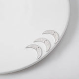 10PCS Brass Silver Textured Moon Horns Charms DIY Earrings Jewelry Making