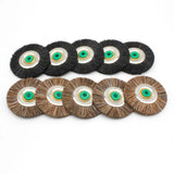 10PCS Brown Horse Hair Polishing Brush 48MM Jewelry Tools