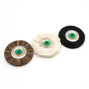 10PCS Brown Horse Hair Polishing Brush 48MM Jewelry Tools