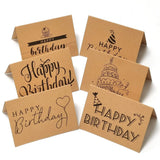 10PCS Brown Thank You Standable Cards for Birthday Party Supplies