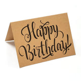 10PCS Brown Thank You Standable Cards for Birthday Party Supplies