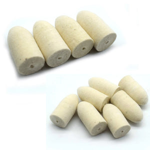 10PCS Bullet Felt Wheel Wool Polishing Buffing Jewelry Equipment