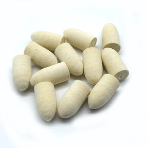 10PCS Bullet Felt Wheel Wool Polishing Buffing Jewelry Equipment