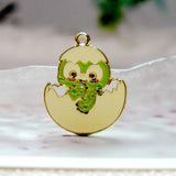 10PCS Cartoon Animal Turtle Alloy Enamel Pendant Charm DIY Accessory