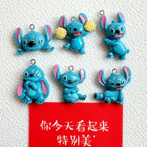 10PCS Cartoon Animal Resin Pendant DIY Jewelry Accessories