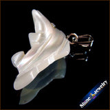 10PCS Dolphin Carved Shell Charm Necklace Pendant DIY Jewelry Making Beads
