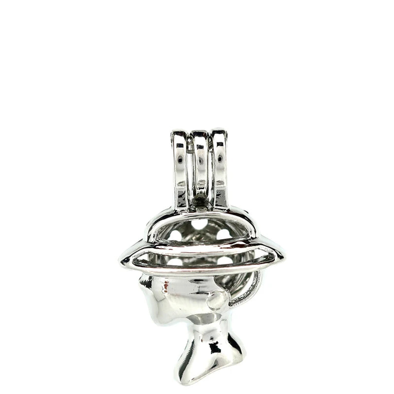 10PCS Character Avatar Pearl Cage Aromatherapy Locket Charms Pendant