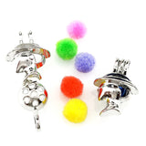 10PCS Character Avatar Pearl Cage Aromatherapy Locket Charms Pendant