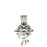 10PCS Character Avatar Pearl Cage Aromatherapy Locket Charms Pendant