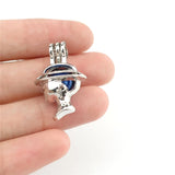10PCS Character Avatar Pearl Cage Aromatherapy Locket Charms Pendant