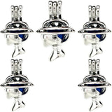 10PCS Character Avatar Pearl Cage Aromatherapy Locket Charms Pendant