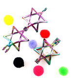 10PCS Hexagran Star Pearl Cage Aromatherapy Locket Pendant for Jewelry Making