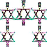 10PCS Hexagran Star Pearl Cage Aromatherapy Locket Pendant for Jewelry Making