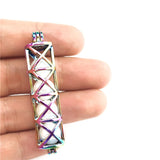 10PCS Pearl Cage Locket Aromatherapy Pendant for Gift Necklace Keychain