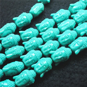 10PCS Buddha Heads Beads Accessories 18X25MM Many Colors DIY Jewelry Fittings