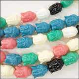 10PCS Buddha Heads Beads Accessories 18X25MM Many Colors DIY Jewelry Fittings