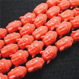 10PCS Buddha Heads Beads Accessories 18X25MM Many Colors DIY Jewelry Fittings