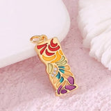 10PCS Star Moon Enamel Charms for Jewelry Making