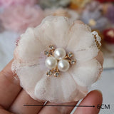 10PCS Chiffon Gauze Silk Rose Flowers DIY Clothing Hat Wedding Party Decor