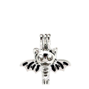 10PCS Bat Pearl Cage Charms Locket Aromatherapy Pendant Kit