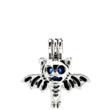 10PCS Bat Pearl Cage Charms Locket Aromatherapy Pendant Kit